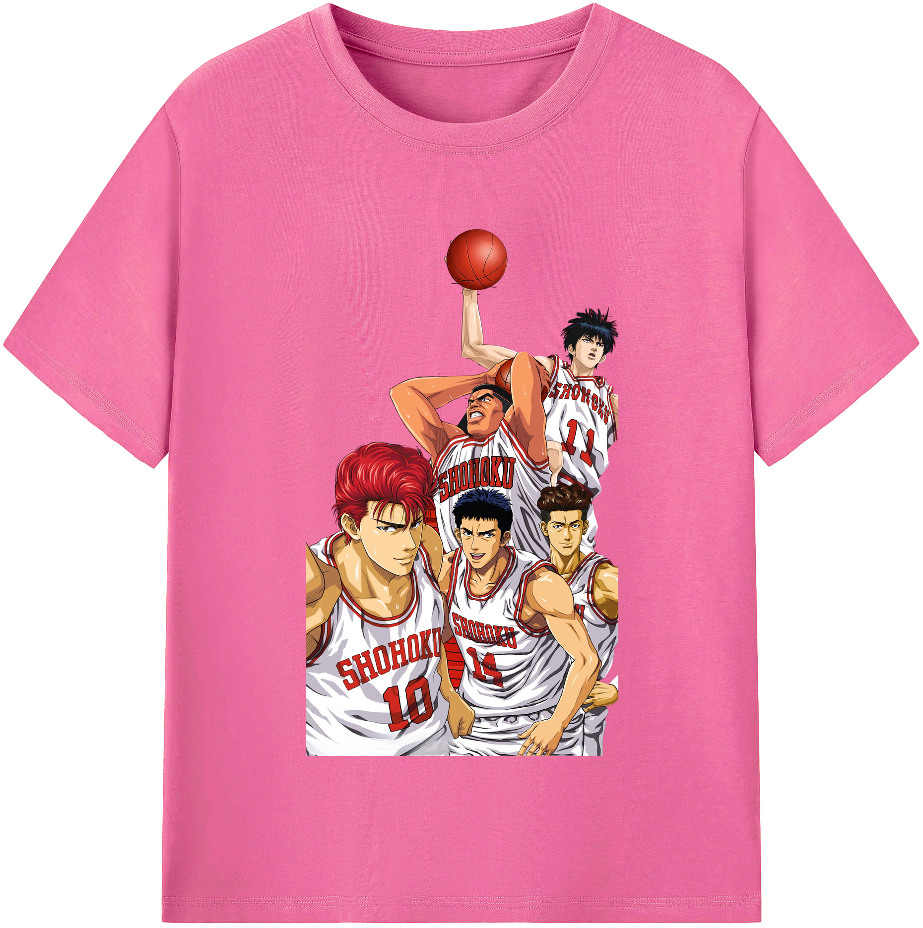 （画像用） SLAM DUNK／スラムダンク レディースカジュアルプリントTシャツ（綿100％）